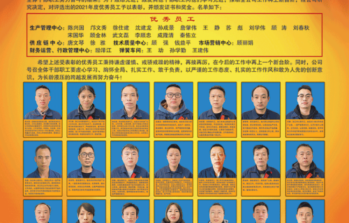 金年会隆重召开2021年度优秀员工表彰大会